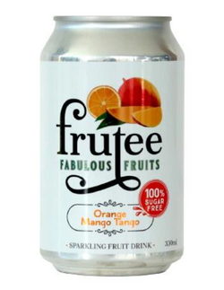 Frutee Sparkling Fruits Orange and Mango 330ml*