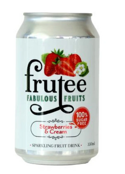 Frutee Sparkling Fruits Strawberries and Cream 330ml*