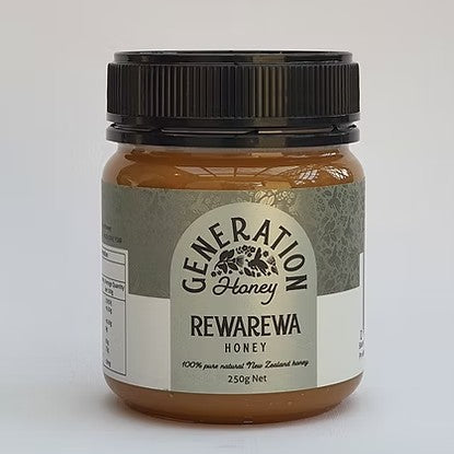 Honey Rewarewa 250g Creamed - Generation Honey*