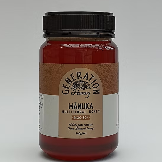 Honey Manuka Multifloral 500g Liquid 30+ Generation Honey