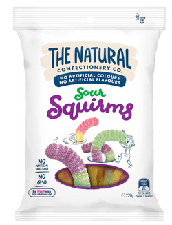 Candy Squirms Natural Confectionary Company 220g