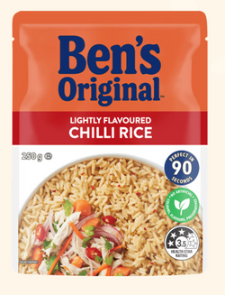 Rice Lightly Flavoured Chilli Bens Original 250g