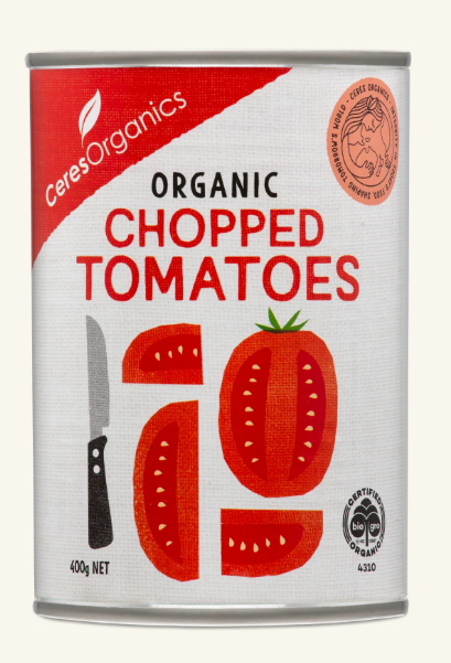 Ceres Organics - Organic Tomatoes, Chopped - 400g