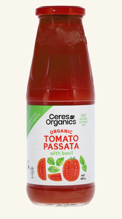 Ceres Organics - Organic Tomato & Basil Passata - 680g