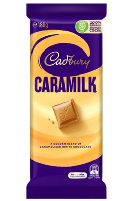 Chocolate Caramilk block Cadbury 180g