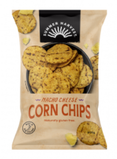 Chips Corn Summer Harvest Nacho Cheese 200g