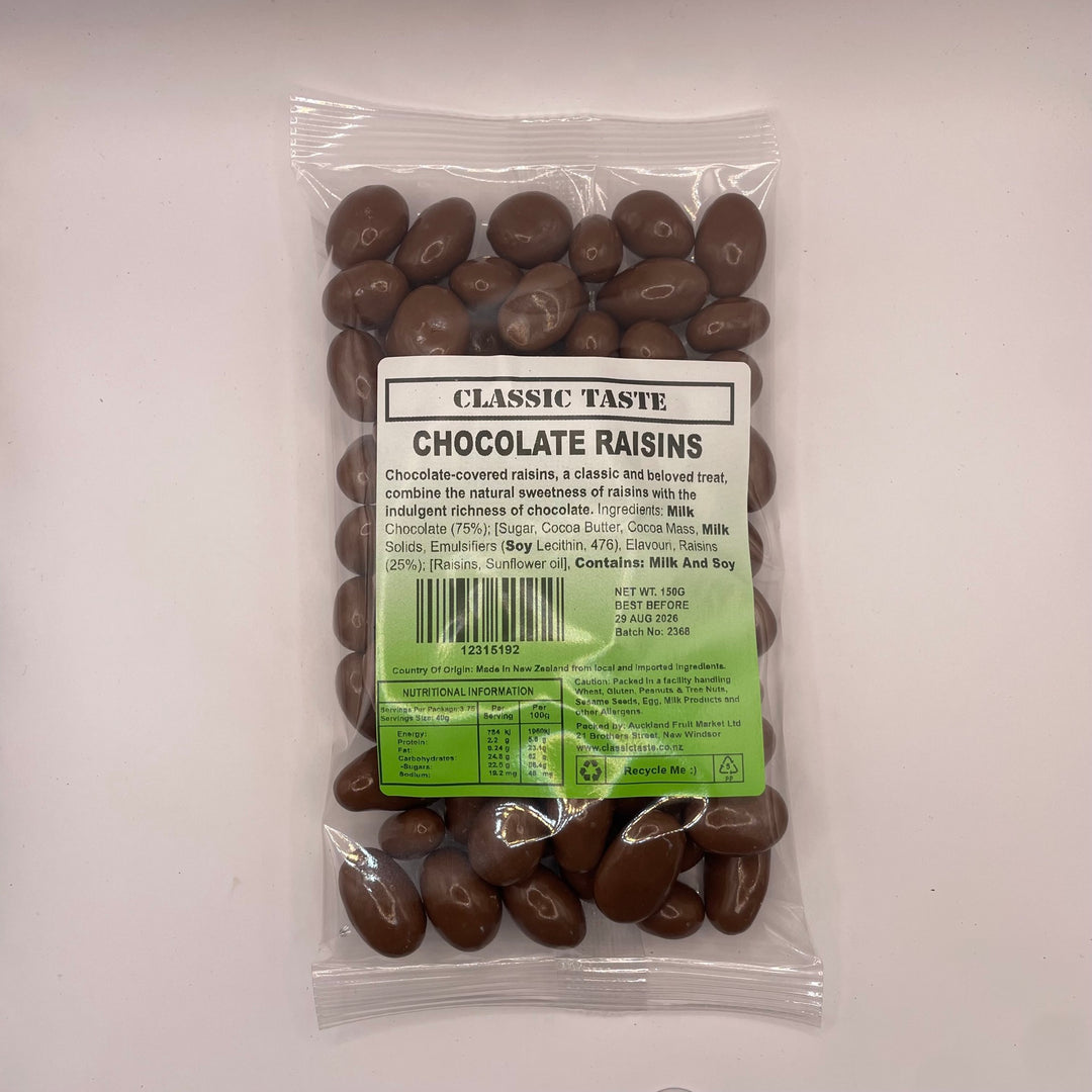 Shoco Raisins Chocolate Raisins Classic Taste 150g – Fruit World | Fruit World Royal Oak