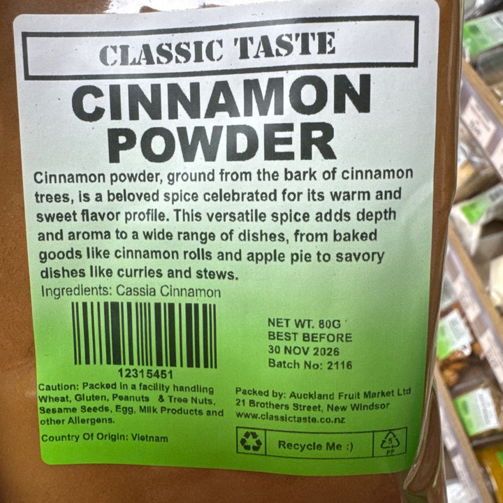 Cinnamon Powder Classic Taste 80g
