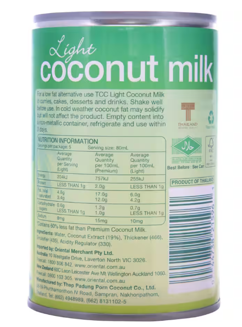 Coconut Milk TCC 400ml