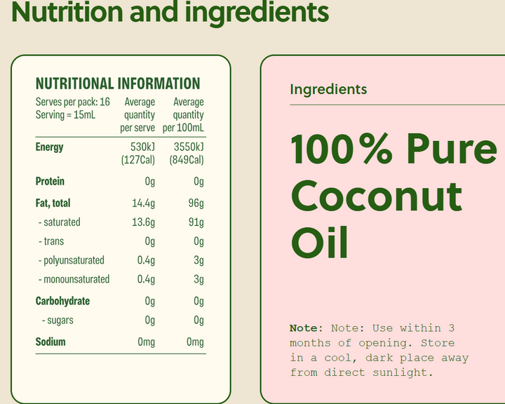 Coconut Liquid Oil Luvo 250ml