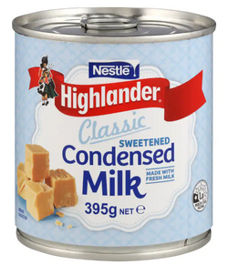 Condensed Milk Sweetened Nestle Highlander 395g