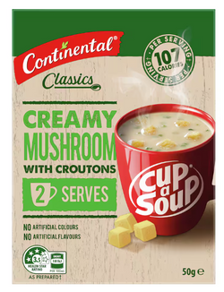 Soup Mushroom With Croutons Continental 50g