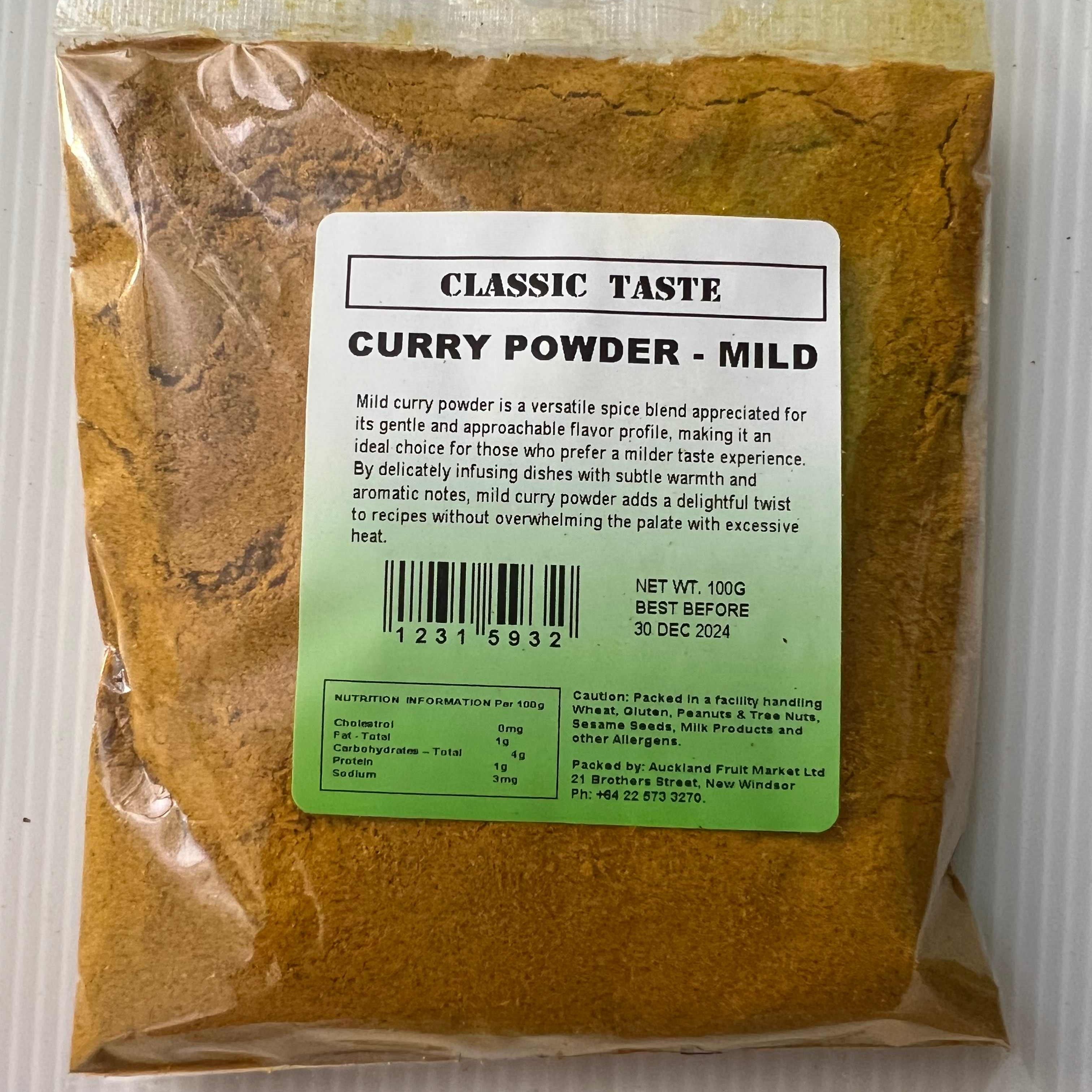 Curry Powder Mild Classic Taste 100g – Fruit World | Fruit World