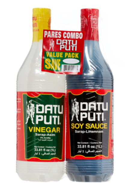 Soy Sauce & Vinegar Twin Datu Puti Pack 2L