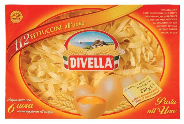 Pasta Fettuccine with Egg Pasta 1/2 Divella 250g