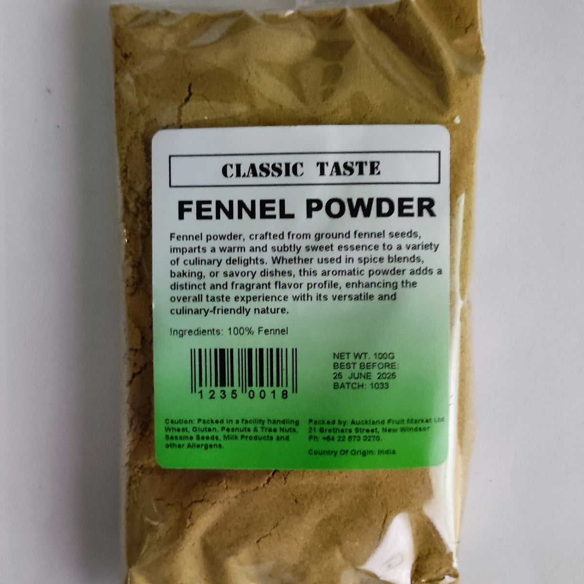 Fennel Seed Powder 100g* | Fruit World | Fruit World New Lynn