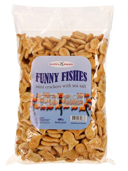 Crackers Funny Fishes Mini Slavic 400g