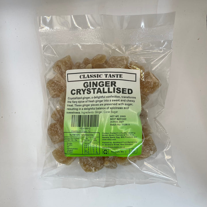 Ginger Crystallised Classic Taste 200g