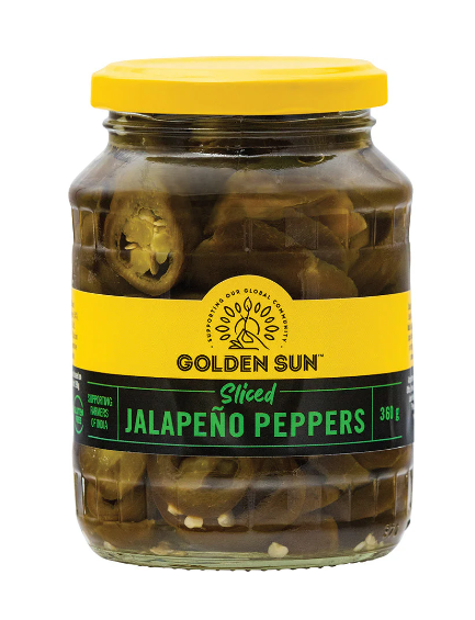 Jalapeno Peppers Sliced Golden Sun 360g