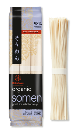 Noodle Hakubaku Somen Organic 270g