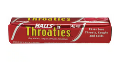 Lozenges Halls Throaties Original Stick 34g