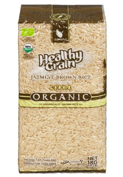 Rice Jasmine Brown Organic Sawat D 1kg