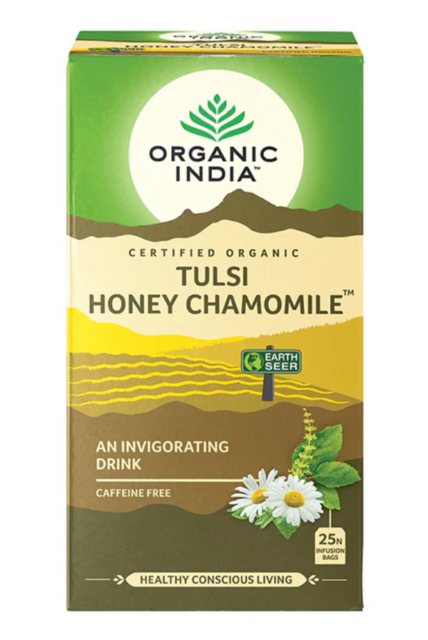 Tea Organic India Tulsi Honey Chamomile 25s