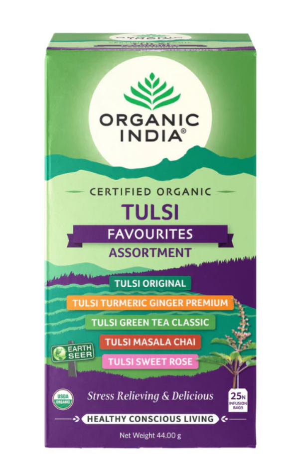 Tea Organic India Tulsi Favourites Collection 25s