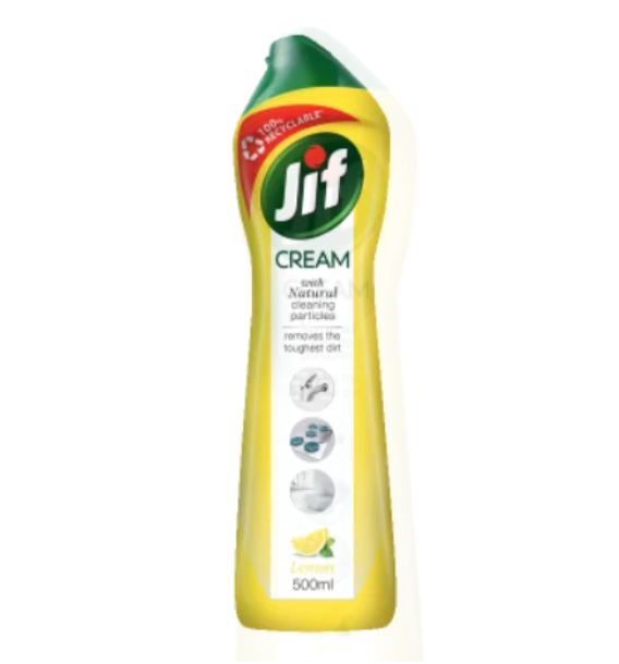 Scouring Cream - Jif Lemon Cream Cleanser With Natural Cleaning Particles 500ml