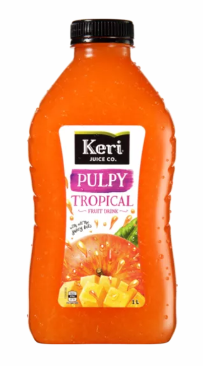 Juice Fruit Drink Pulpy Tropical Keri 1L