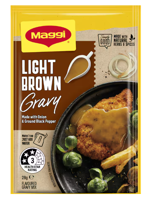 Gravy Mix Lite Brown Maggi instant 28g