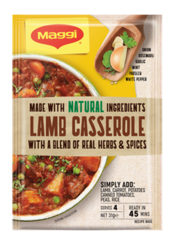 Recipe Base Lamb Casserole Maggi 31g