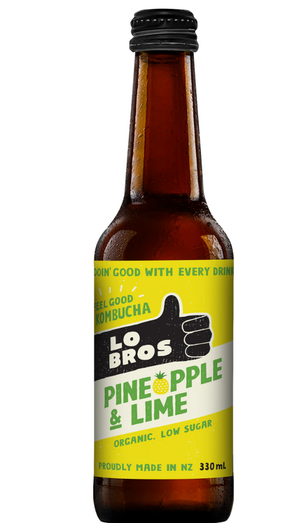 Kombucha Los Brothers Pineapple and Lime 330ml