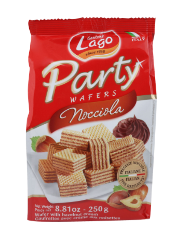 Candy Hazelnut Party Wafers Gastone Lago 250g