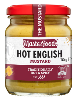 Mustard Hot English Master Foods 175g