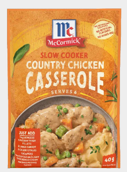 Gravy Slow Cookers Country Chicken Casserole Mccormick 40g