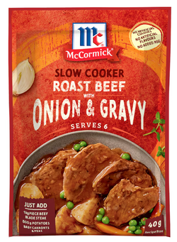 Gravy Slow Cookers Meal Base Beef Onion Mccormick 40g