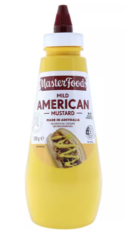 Mustard Mild American Master Foods 550g