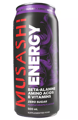 Musashi Energy Drink Purple Grape 500ml