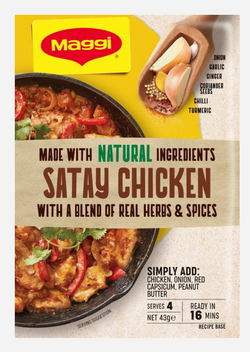 Recipe Base Satay Chicken Maggi 43g