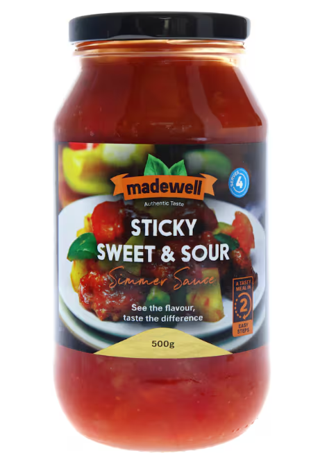 Sauce Simmer Sweet & Sour Meal Base Madewell 500g