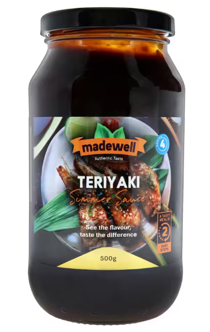 Sauce Simmer Teriyaki Meal Base Madewell 500g