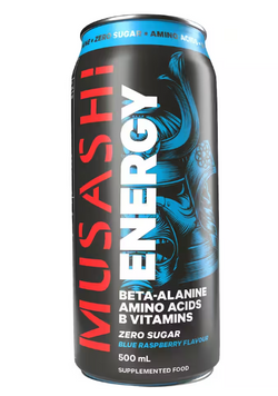 Musashi Energy Drink Blue Raspberry 500ml