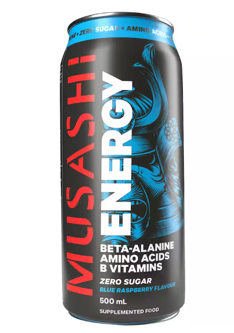 Musashi Energy Drink Blue Raspberry 500ml