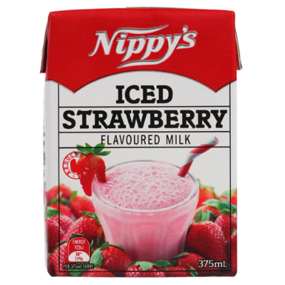 Milk Iced Strawberry Flavoured Nippys 375ml