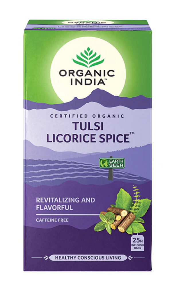 Tea Organic India Tulsi Licorice Spice 25s