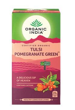 Tea Organic India Tulsi Pomegranate Green 25s