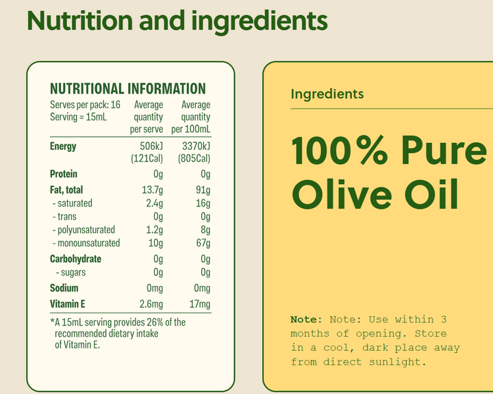 Olive Oil Extra Virgin Luvo 250ml
