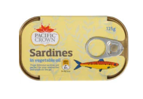 Sardines Pacific Crown In Oil 125g