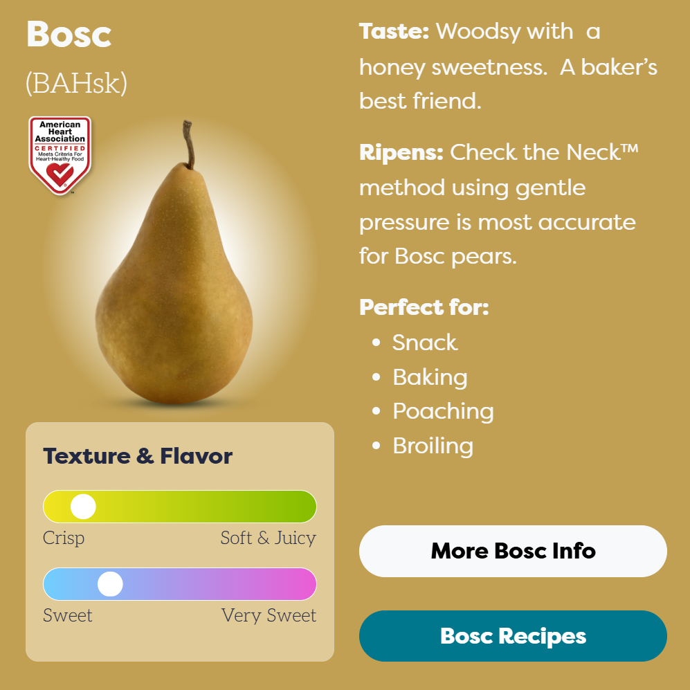 Pears Buerre Bosc USA